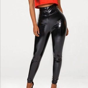 Pretty Little Thing Vinyl Leggings NWT!